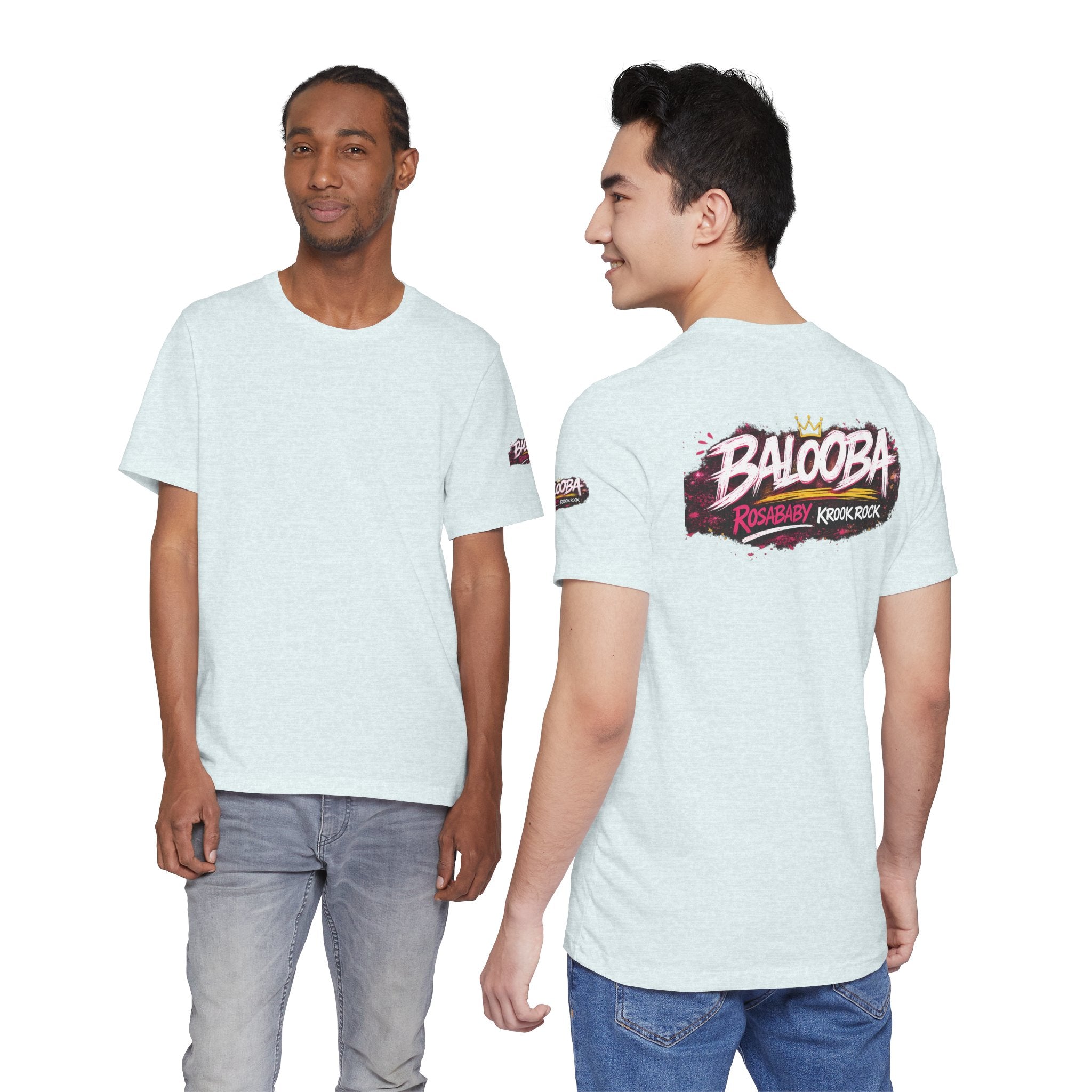 Band Graphic Tee — "BALO0BA" RosabaBy Krook Rock Logo T‑Shirt