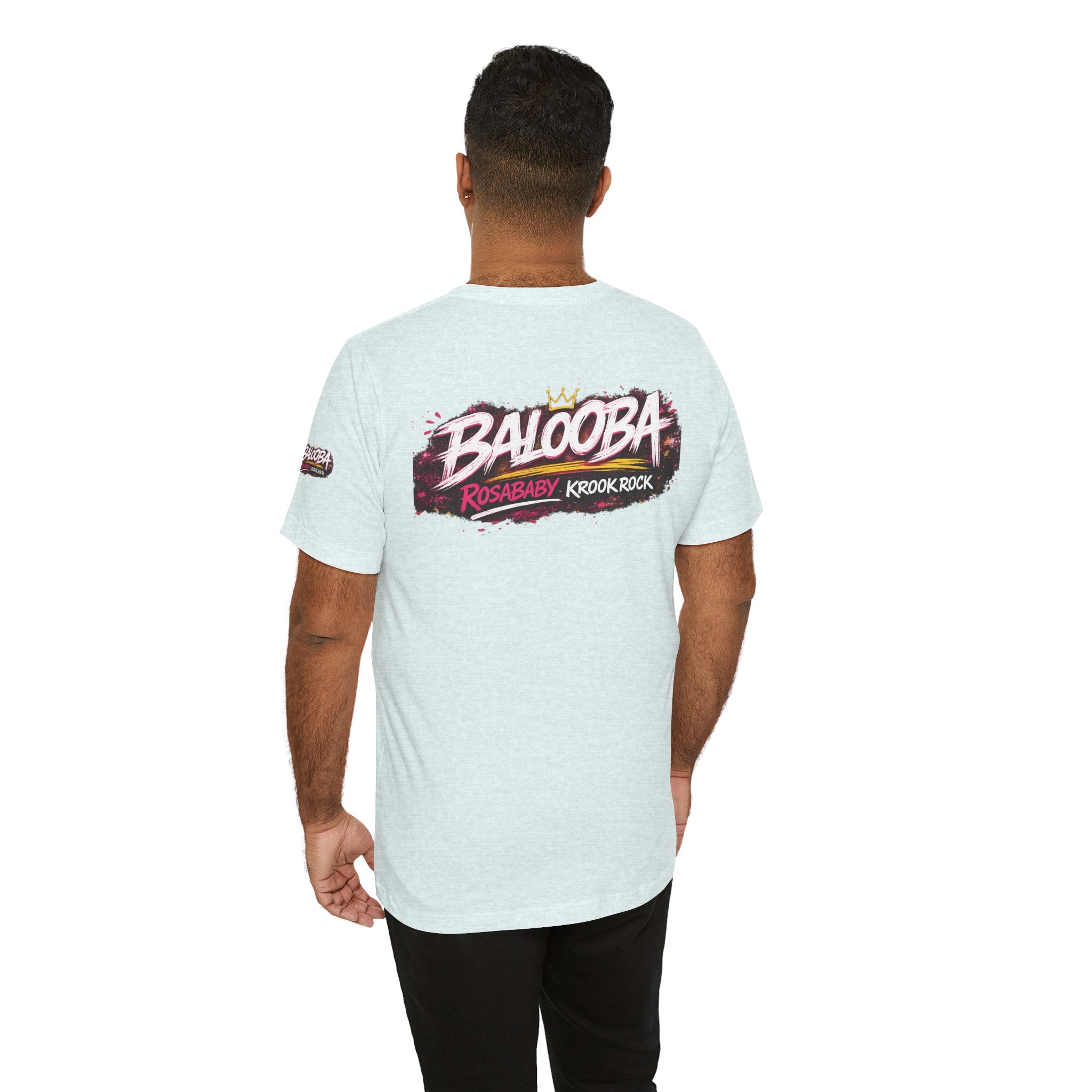 Band Graphic Tee — "BALO0BA" RosabaBy Krook Rock Logo T‑Shirt