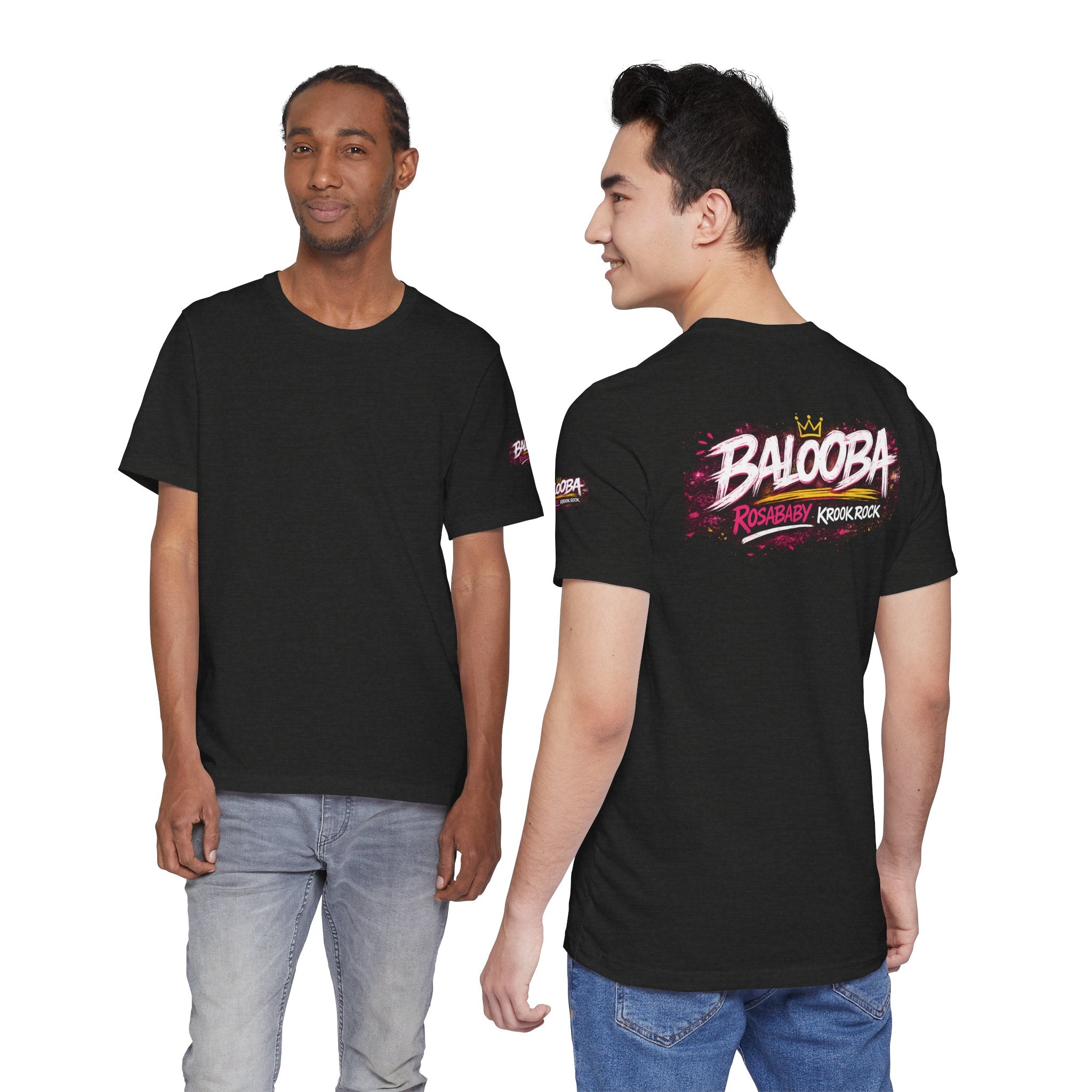 Band Graphic Tee — "BALO0BA" RosabaBy Krook Rock Logo T‑Shirt