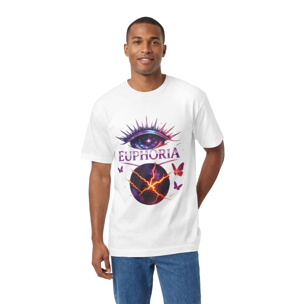 Euphoria Cosmic Eye Tee — Psychedelic Butterfly Orb Graphic T-Shirt