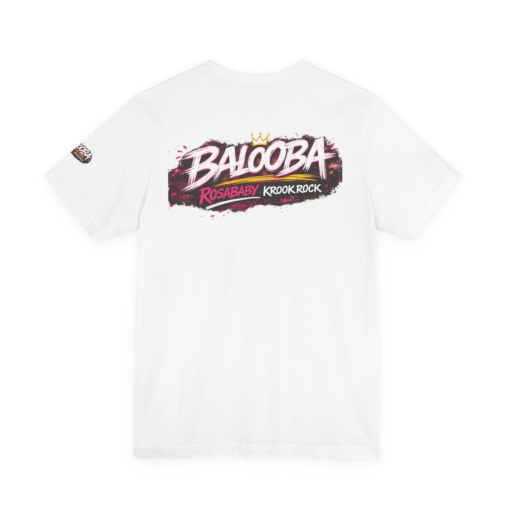 Band Graphic Tee — "BALO0BA" RosabaBy Krook Rock Logo T‑Shirt
