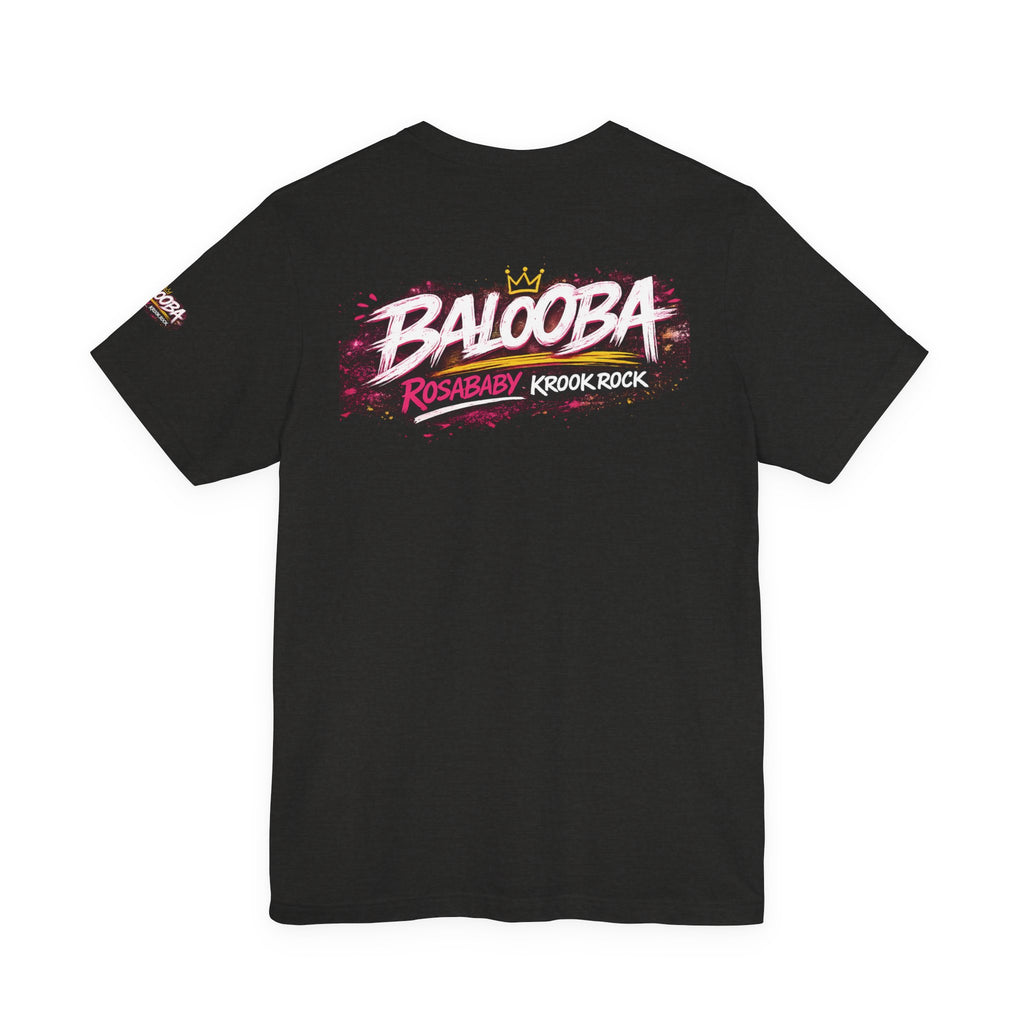 Band Graphic Tee — "BALO0BA" RosabaBy Krook Rock Logo T‑Shirt