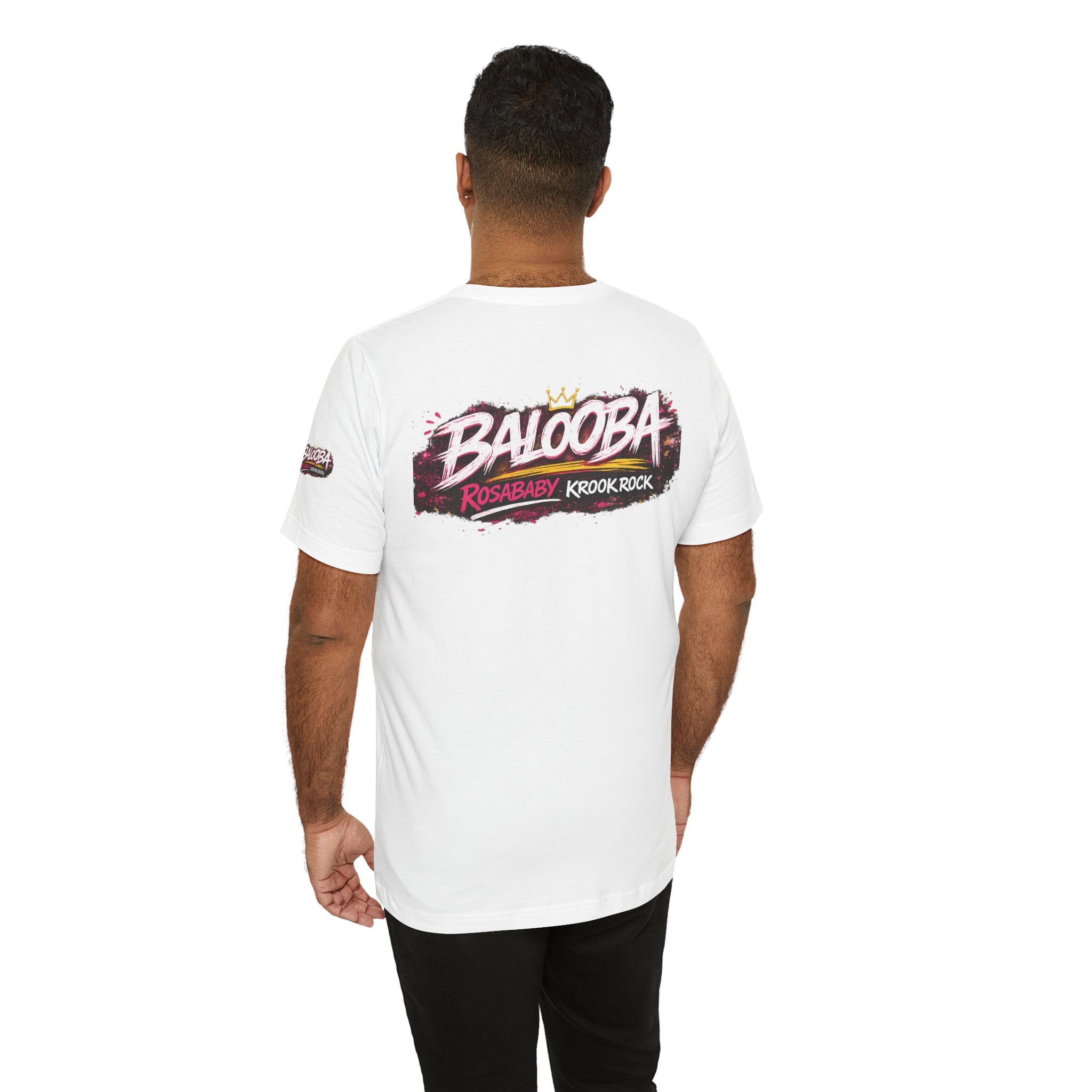 Band Graphic Tee — "BALO0BA" RosabaBy Krook Rock Logo T‑Shirt