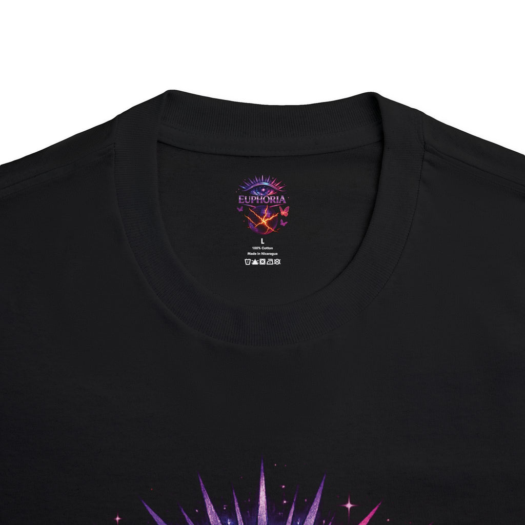 Euphoria Cosmic Eye Tee — Psychedelic Butterfly Orb Graphic T-Shirt