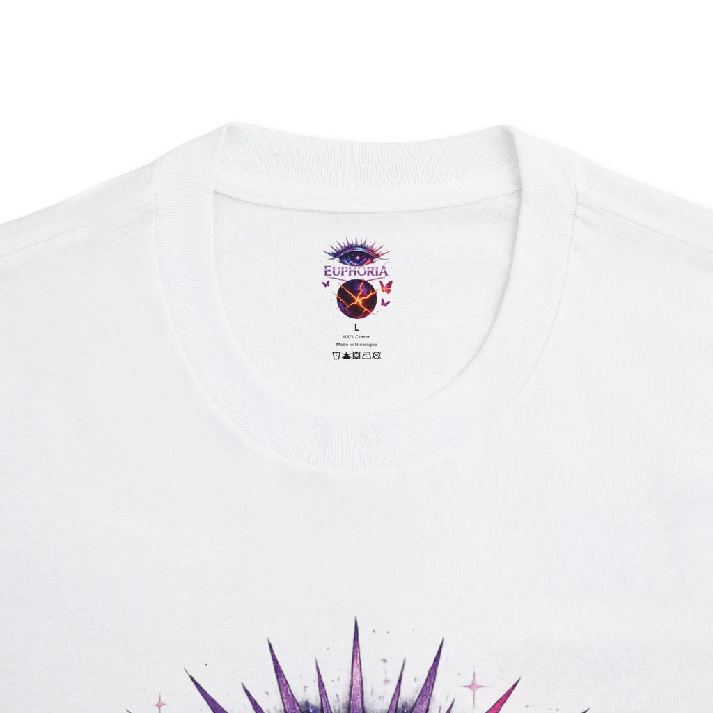 Euphoria Cosmic Eye Tee — Psychedelic Butterfly Orb Graphic T-Shirt