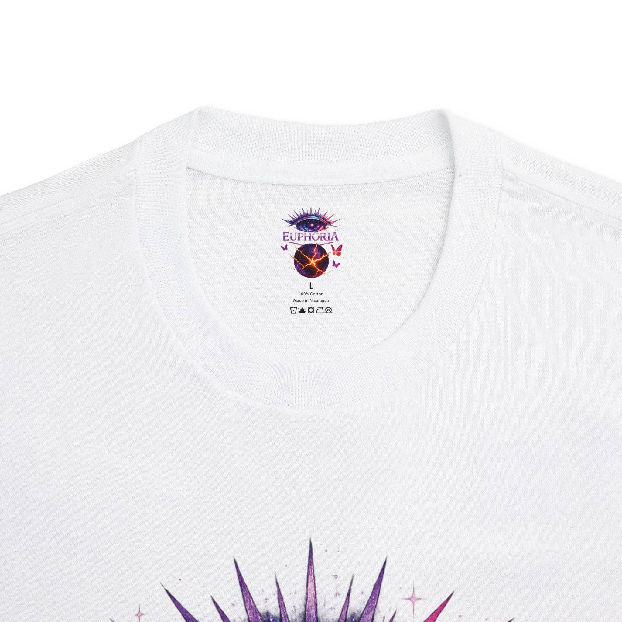 Euphoria Cosmic Eye Tee — Psychedelic Butterfly Orb Graphic T-Shirt