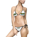 Bikini — Tropical "Me Gusta" Graphic Tie-Side Swimsuit