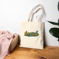 Me Gusta Butterfly Canvas Tote Bag — Eco-Friendly Grocery & Beach Tote