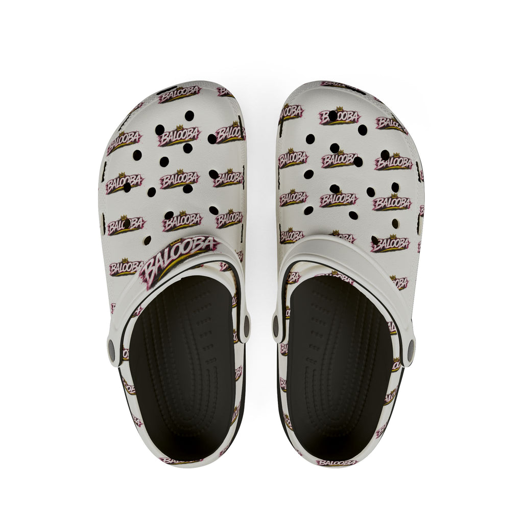 EVA Foam Clogs — Pink Leopard ‘Balooza’ All-Over Print Comfortable Shoes