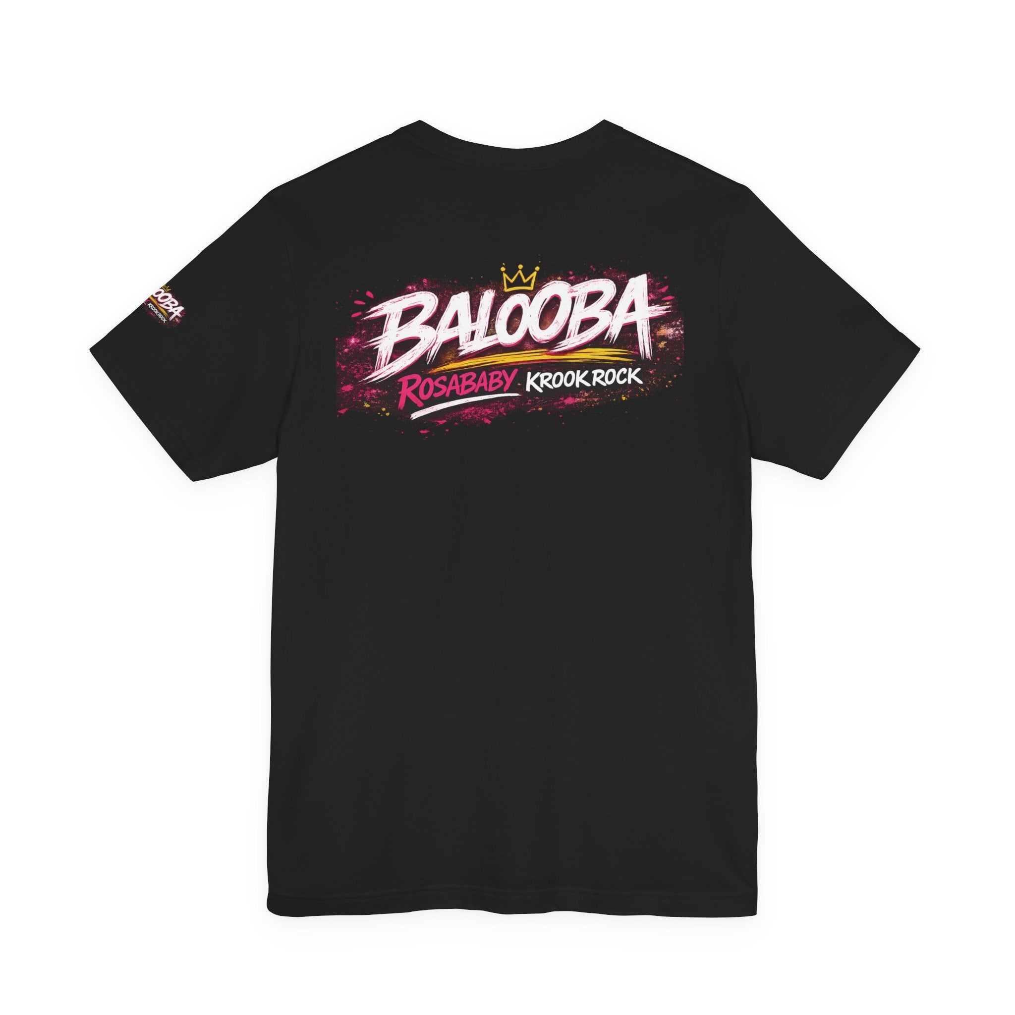 Band Graphic Tee — "BALO0BA" RosabaBy Krook Rock Logo T‑Shirt