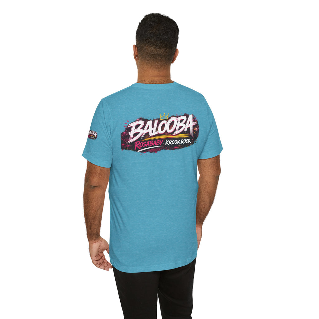 Band Graphic Tee — "BALO0BA" RosabaBy Krook Rock Logo T‑Shirt