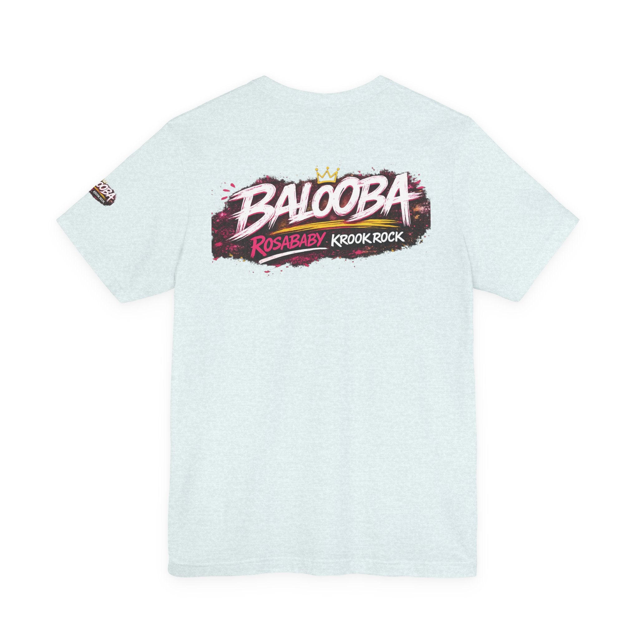 Band Graphic Tee — "BALO0BA" RosabaBy Krook Rock Logo T‑Shirt