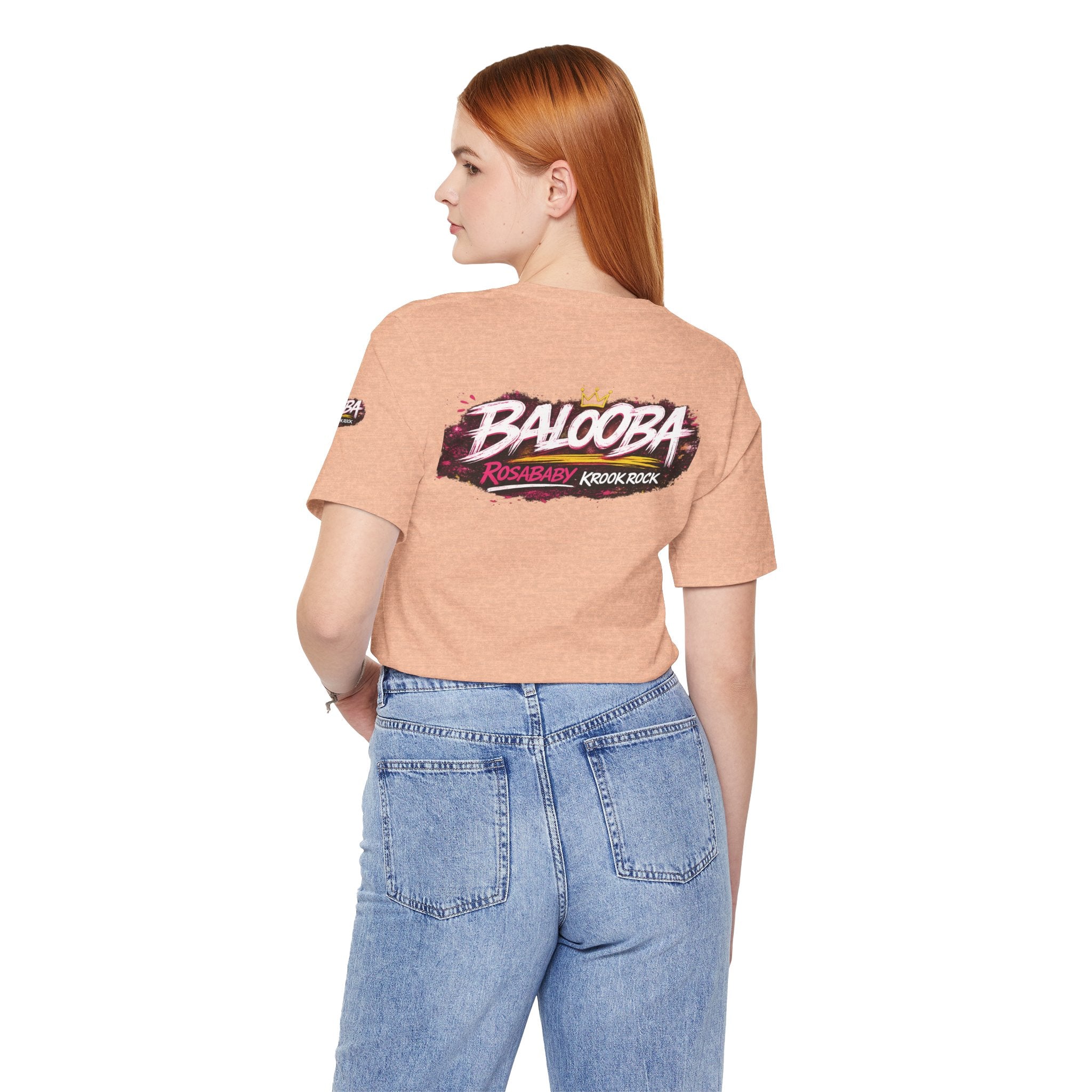 Band Graphic Tee — "BALO0BA" RosabaBy Krook Rock Logo T‑Shirt