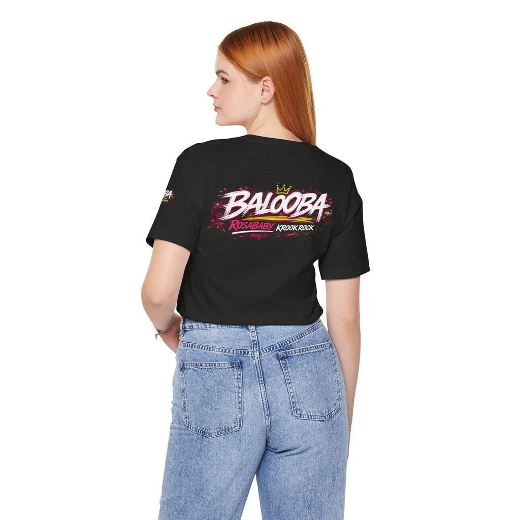 Band Graphic Tee — "BALO0BA" RosabaBy Krook Rock Logo T‑Shirt
