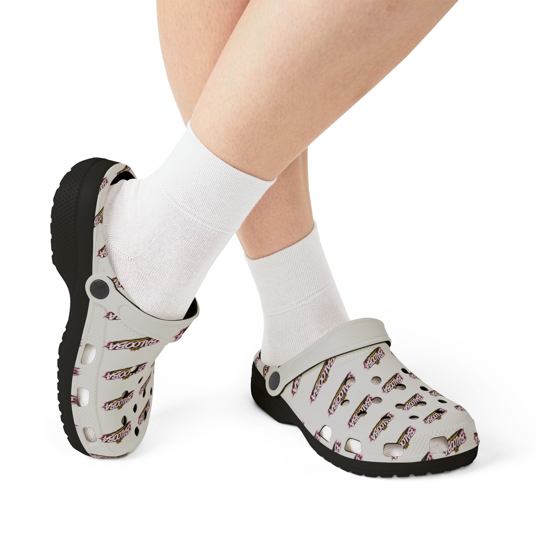 EVA Foam Clogs — Pink Leopard ‘Balooza’ All-Over Print Comfortable Shoes