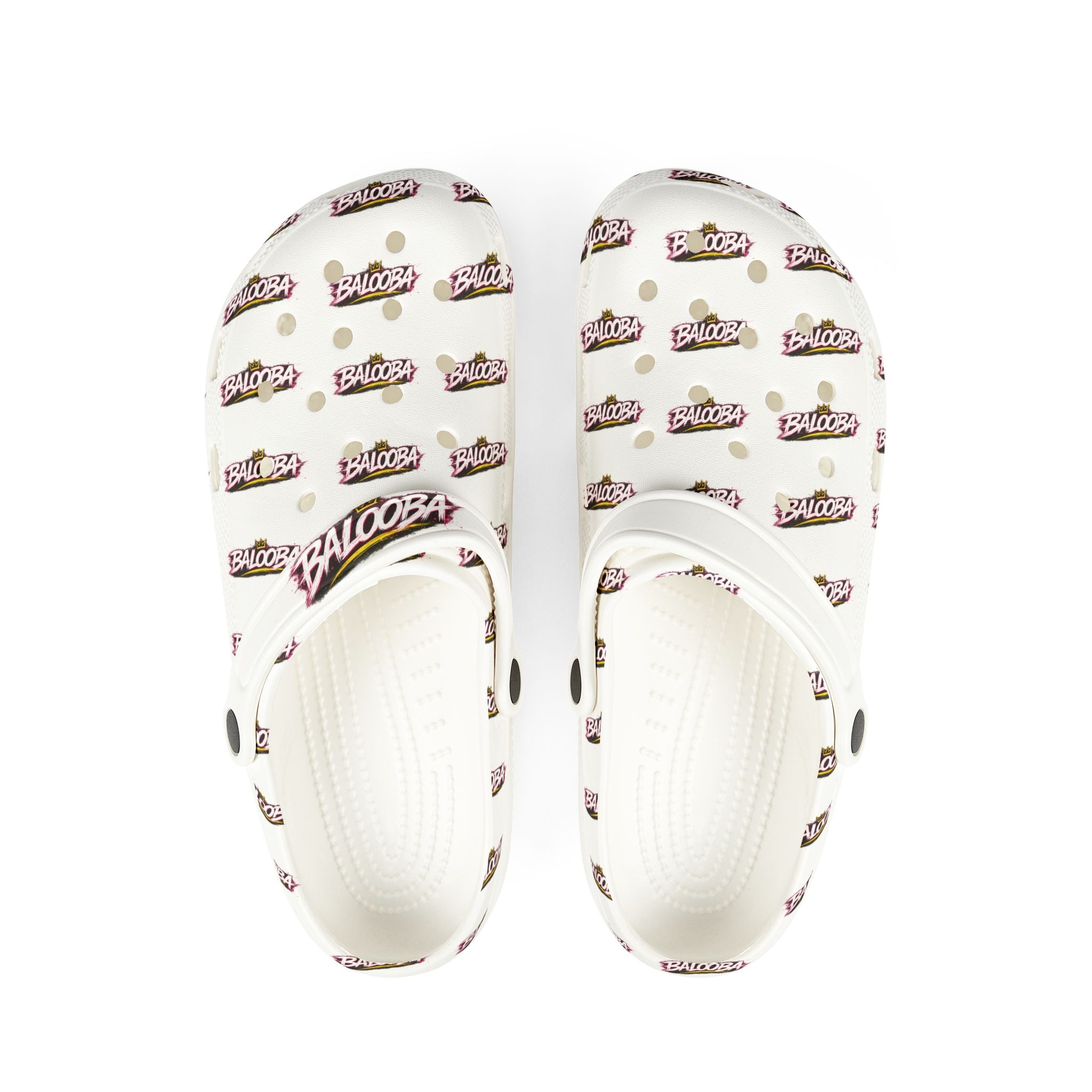 EVA Foam Clogs — Pink Leopard ‘Balooza’ All-Over Print Comfortable Shoes