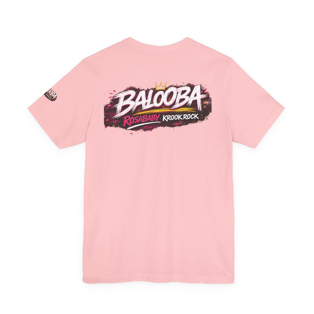 Band Graphic Tee — "BALO0BA" RosabaBy Krook Rock Logo T‑Shirt