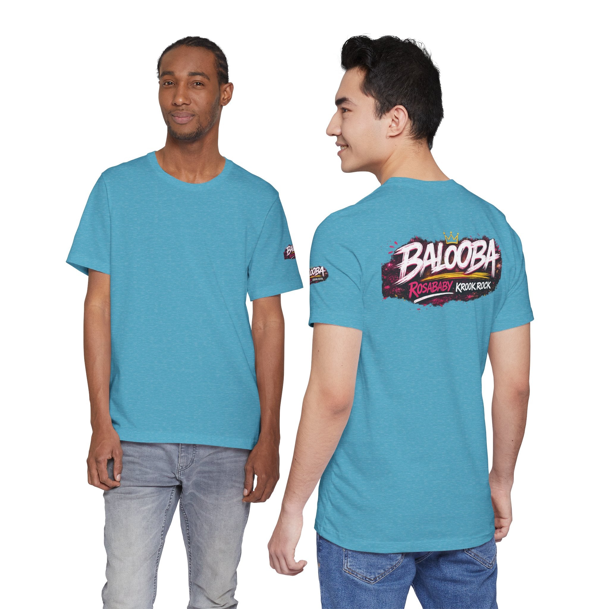Band Graphic Tee — "BALO0BA" RosabaBy Krook Rock Logo T‑Shirt