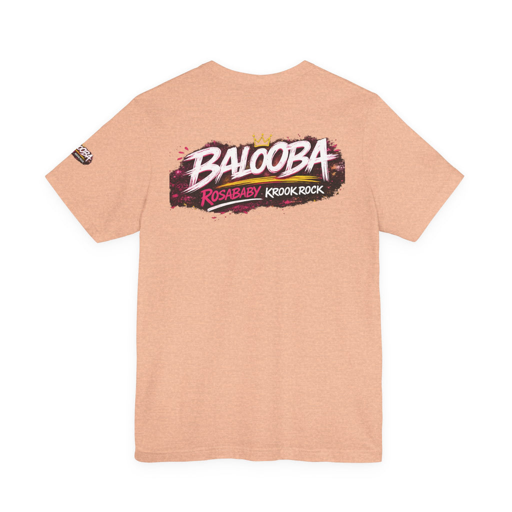 Band Graphic Tee — "BALO0BA" RosabaBy Krook Rock Logo T‑Shirt