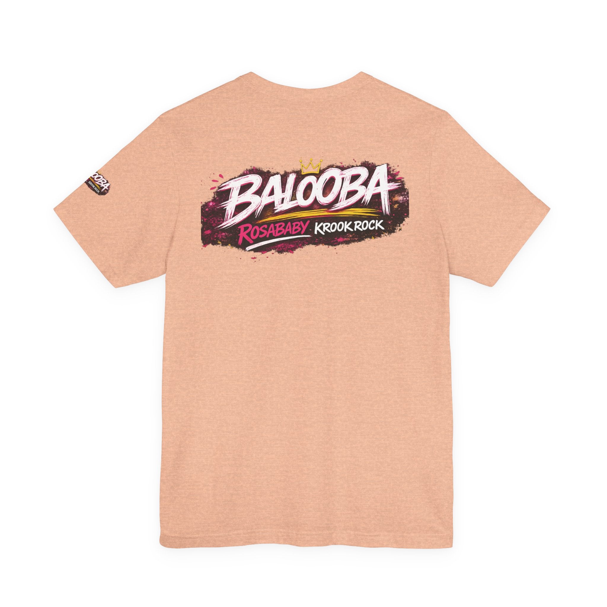 Band Graphic Tee — "BALO0BA" RosabaBy Krook Rock Logo T‑Shirt