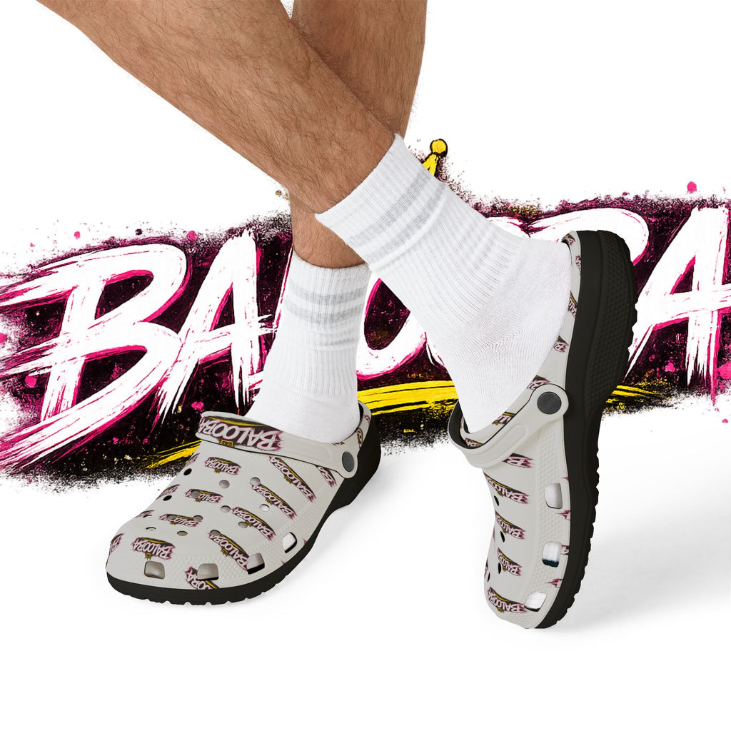 EVA Foam Clogs — Pink Leopard ‘Balooza’ All-Over Print Comfortable Shoes