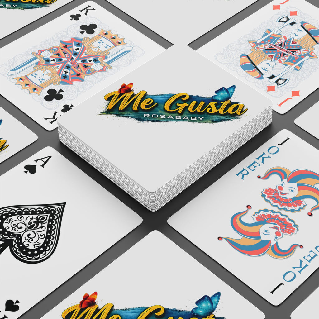 Me Gusta Poker Playing Cards — Custom Artistic Deck with Butterfly Design