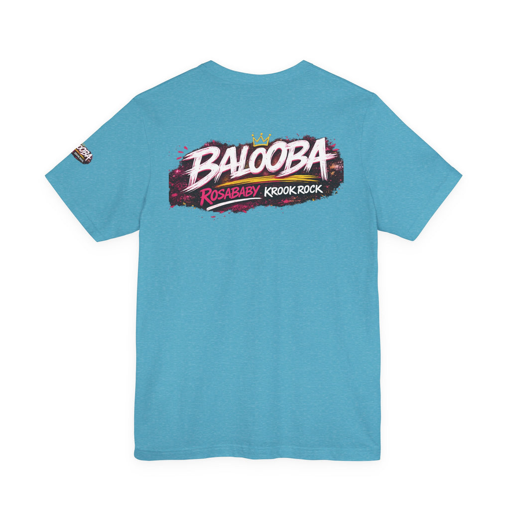 Band Graphic Tee — "BALO0BA" RosabaBy Krook Rock Logo T‑Shirt