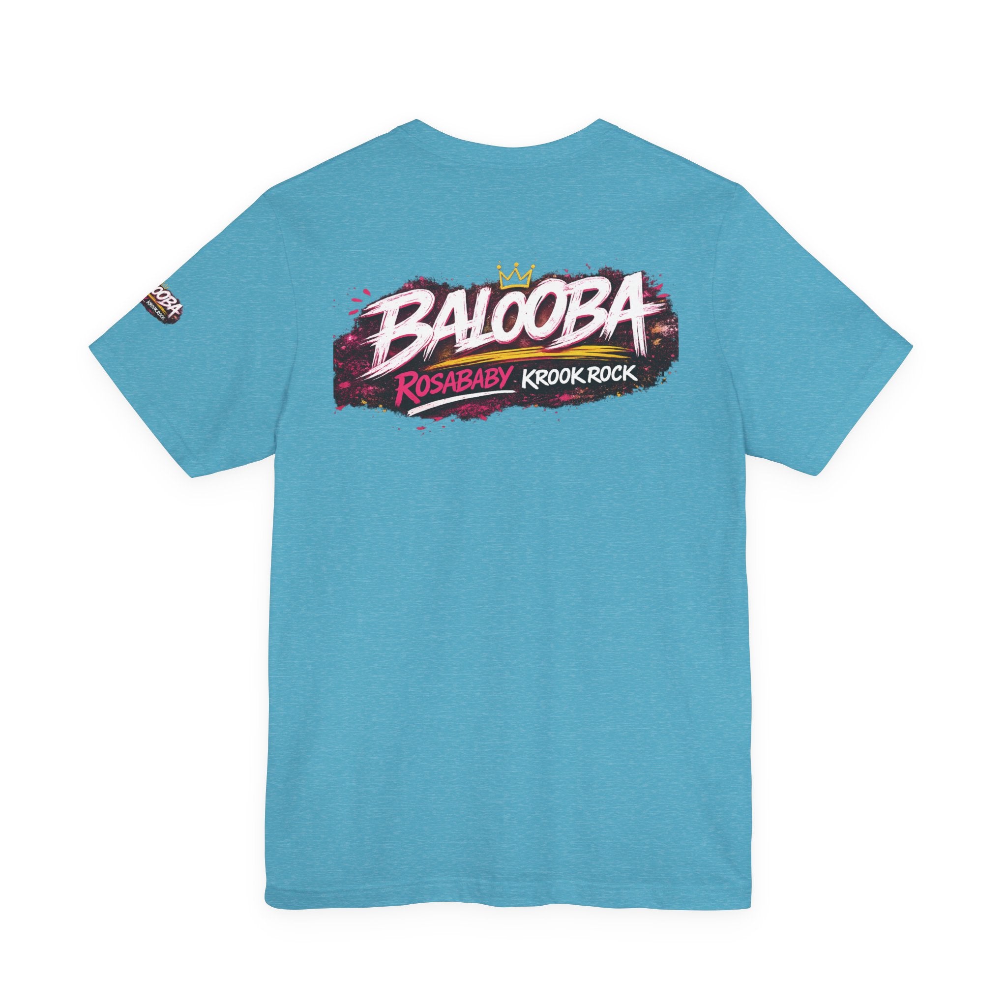 Band Graphic Tee — "BALO0BA" RosabaBy Krook Rock Logo T‑Shirt