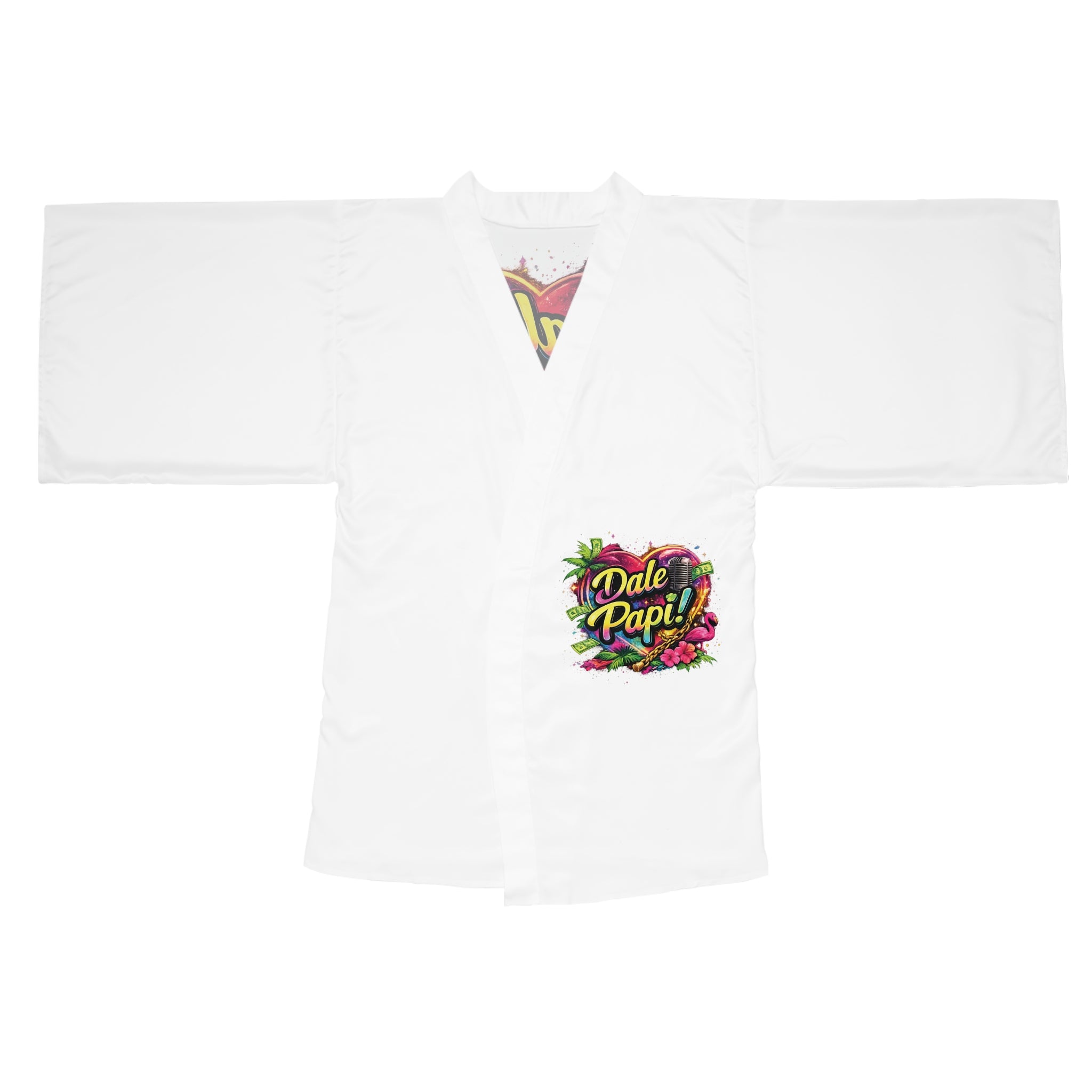Dale Papi! Floral Heart Kimono Robe