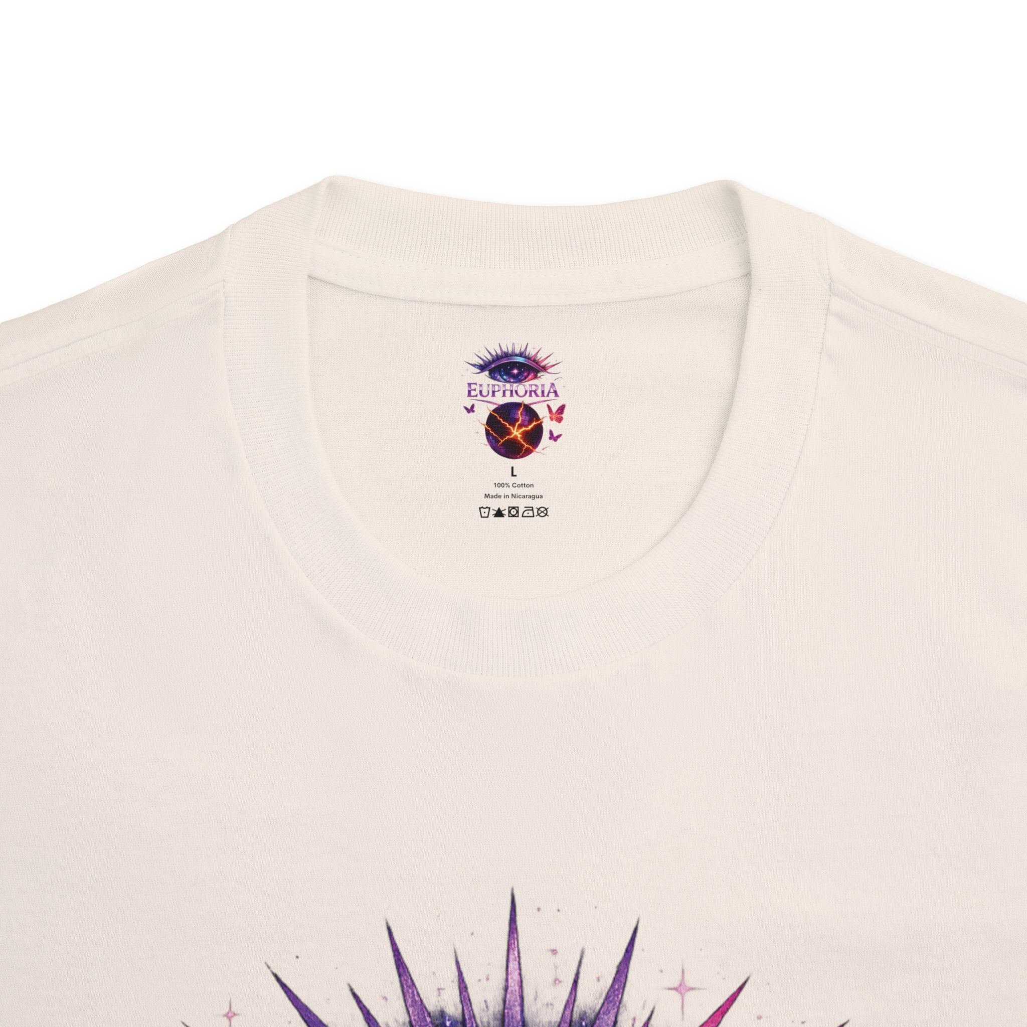 Euphoria Cosmic Eye Tee — Psychedelic Butterfly Orb Graphic T-Shirt