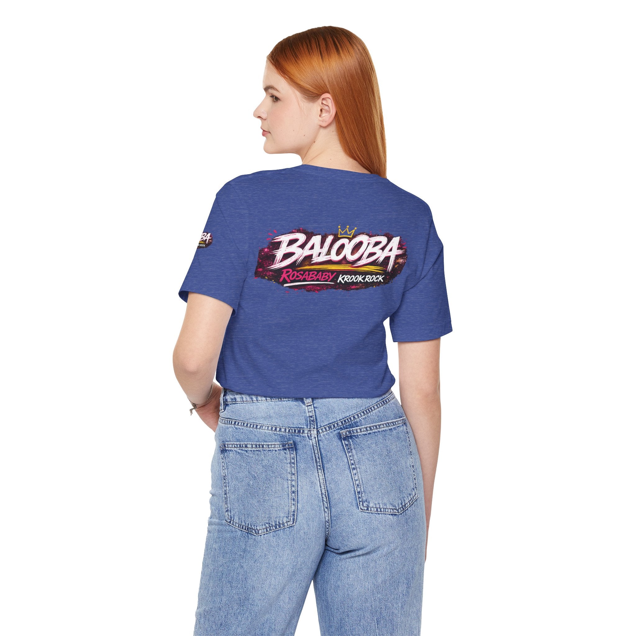 Band Graphic Tee — "BALO0BA" RosabaBy Krook Rock Logo T‑Shirt