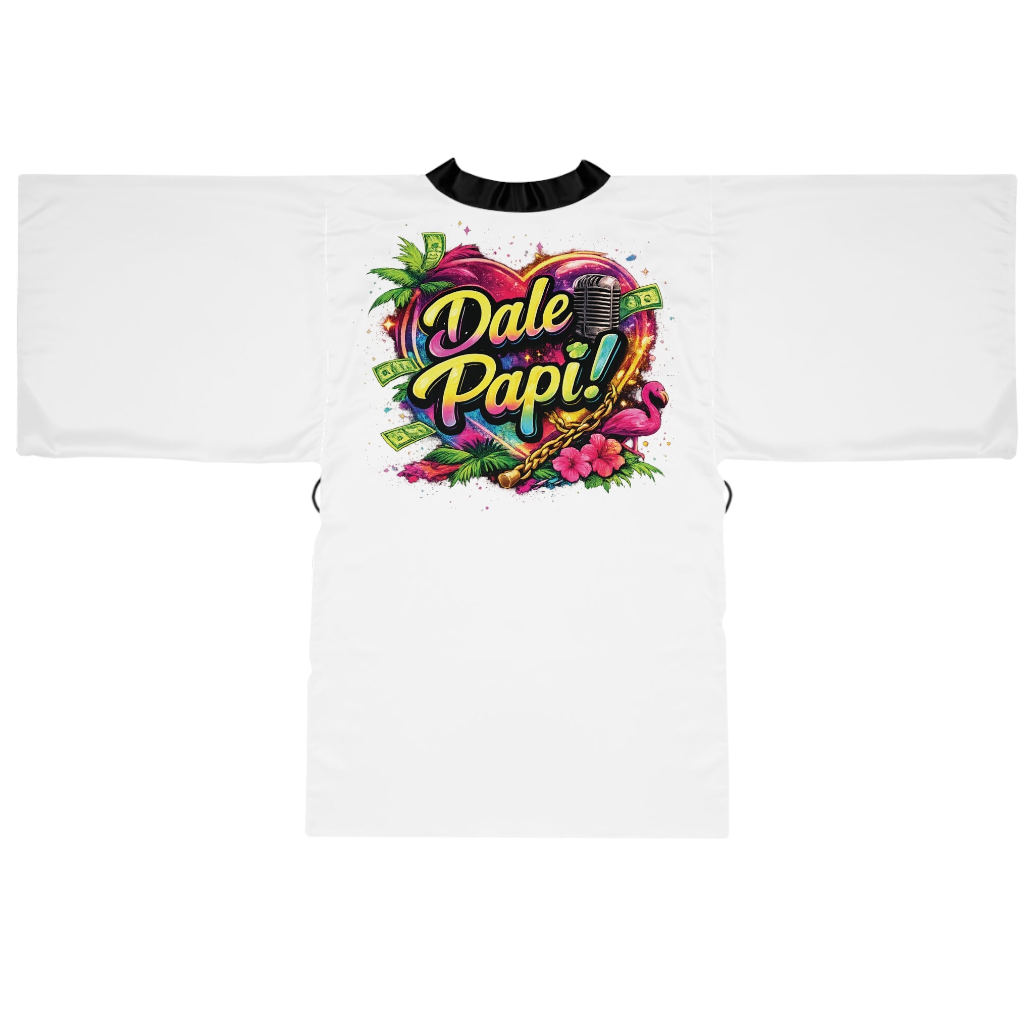 Dale Papi! Floral Heart Kimono Robe