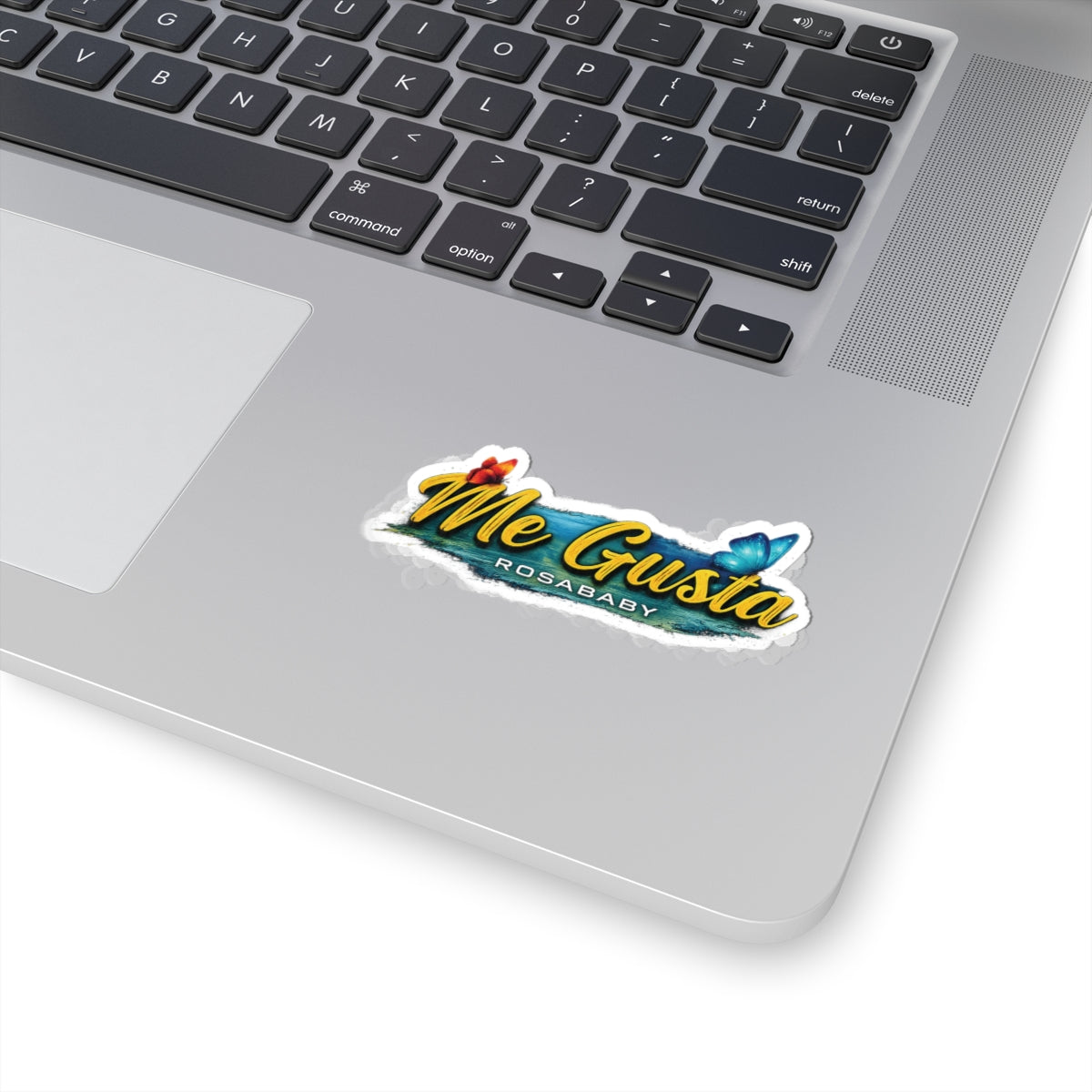 Me Gusta Kiss-Cut Sticker – Colorful Tropical Logo Decal