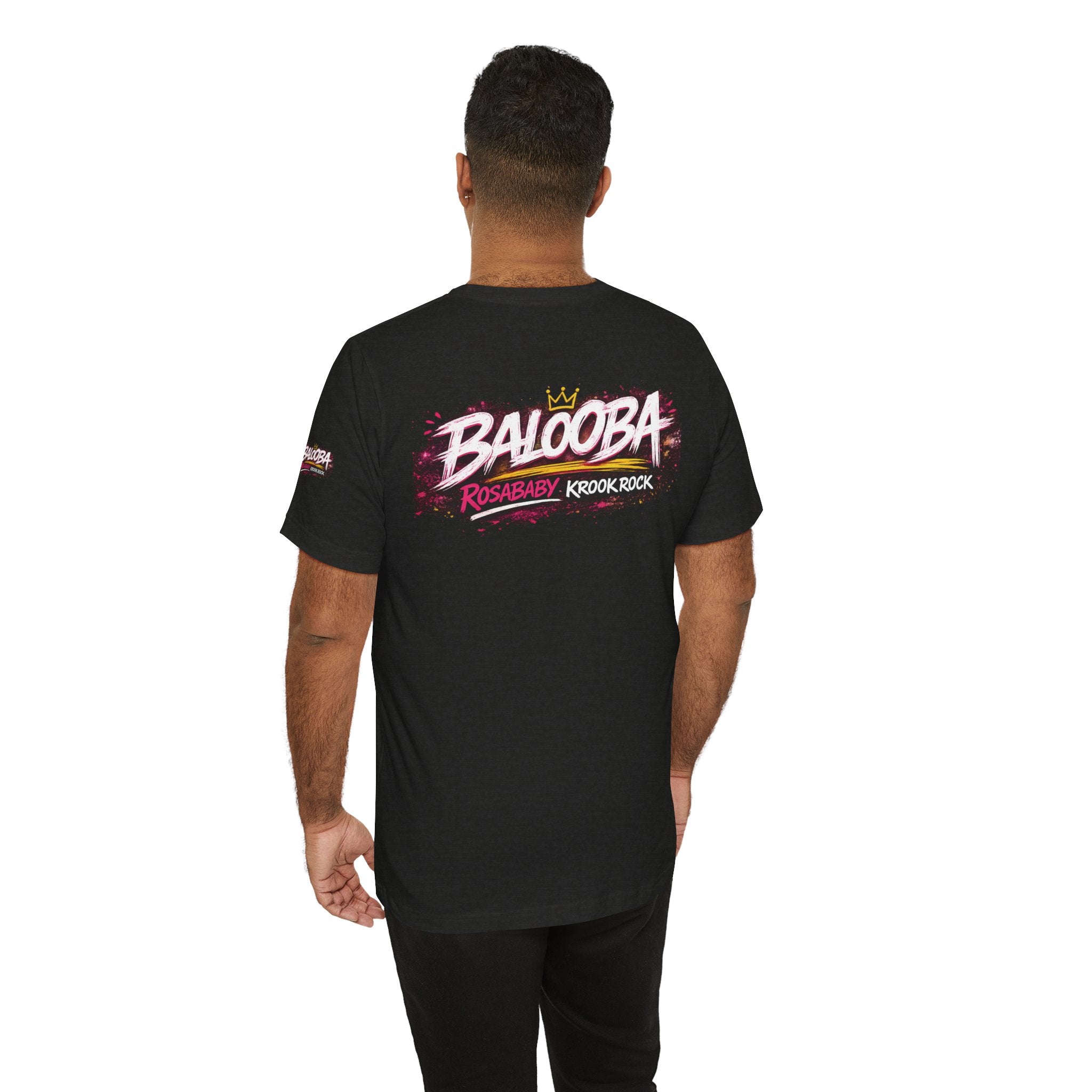 Band Graphic Tee — "BALO0BA" RosabaBy Krook Rock Logo T‑Shirt