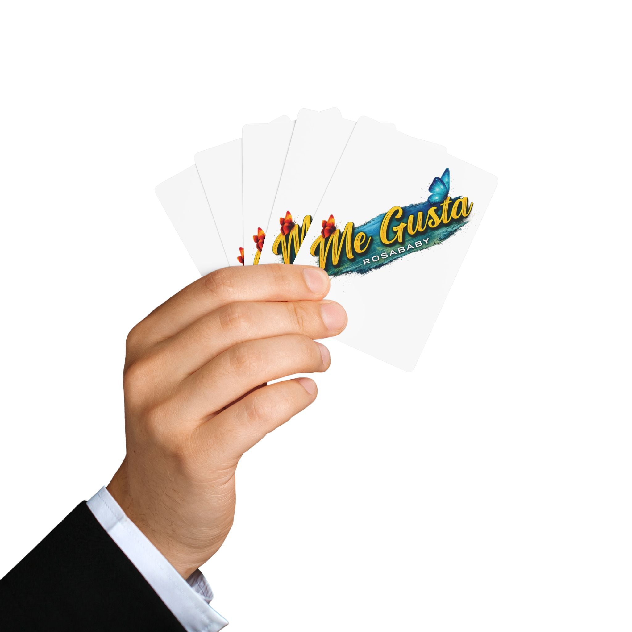 Me Gusta Poker Playing Cards — Custom Artistic Deck with Butterfly Design
