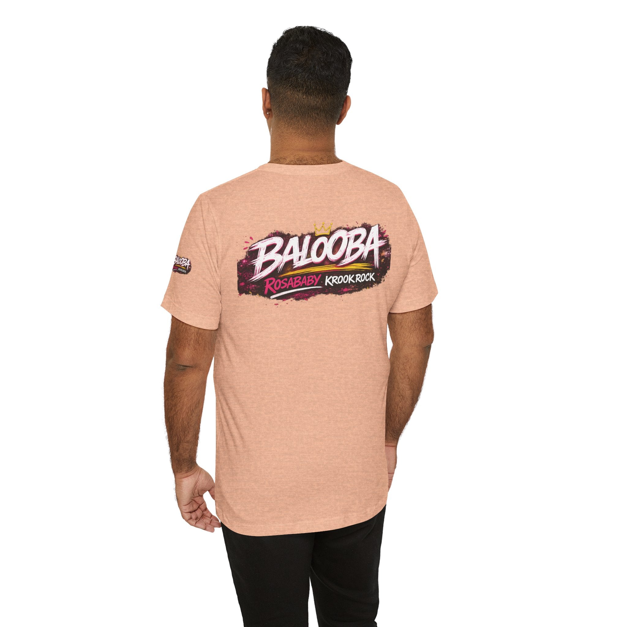 Band Graphic Tee — "BALO0BA" RosabaBy Krook Rock Logo T‑Shirt